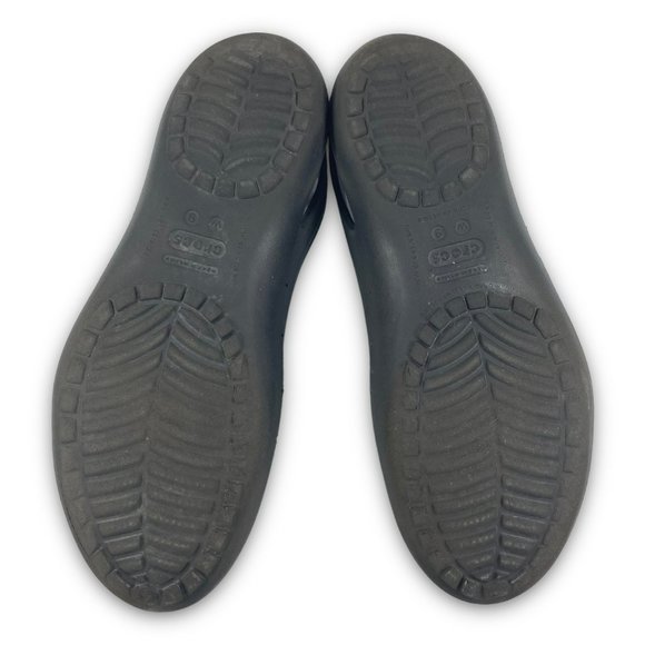 Crocs Kadee Iconic Comfort Ballet Flats Slip On Croslite Black Women 9 - Picture 8 of 10